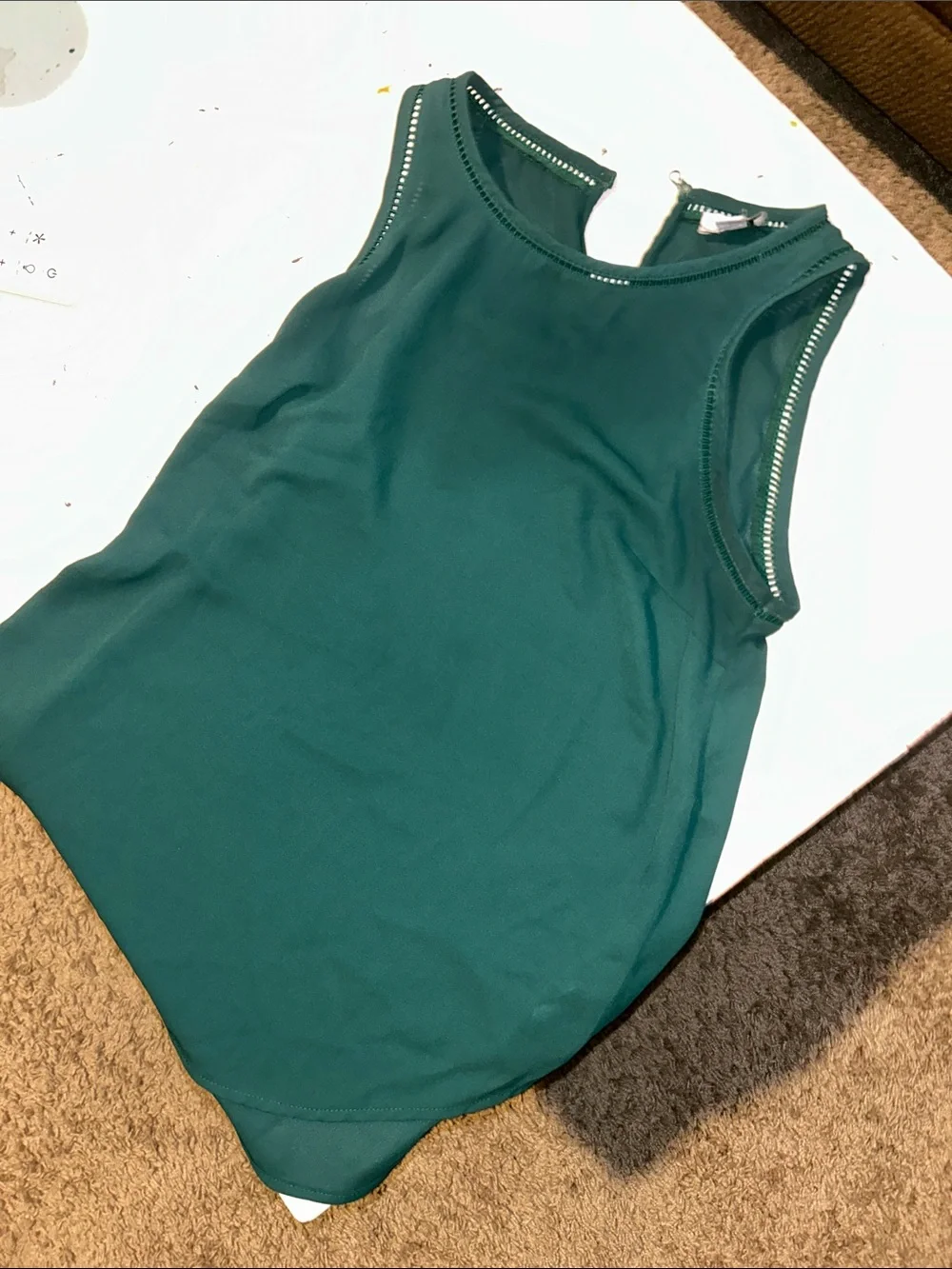 J. Crew Sleeveless Tank in Teal Green